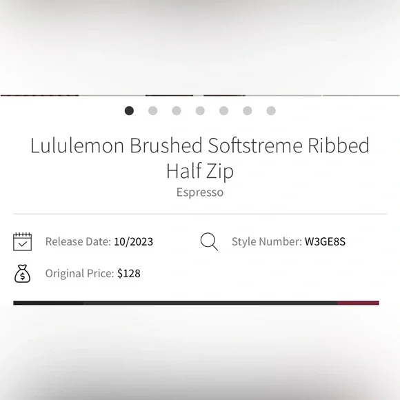 Brushed Softstreme Ribbed Half Zip. Espresso. New With Tags. RARE!!  Size 8 - Picture 10 of 10